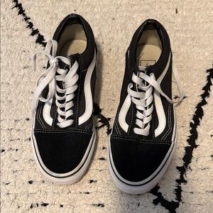 Vans Black and White Women's Shoes
